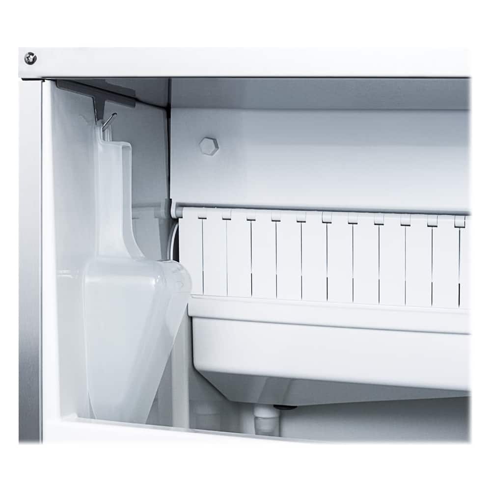 Alt View 13. Summit Appliance - 15" 62-Lb. Freestanding Icemaker - Stainless Steel.