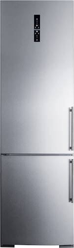 Summit Appliance - 12.8 Cu. Ft. Bottom-Freezer Built-In Refrigerator - Stainless steel