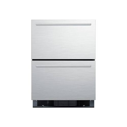 Summit Appliance - 4.9 Cu. Ft. Mini Fridge - Stainless steel