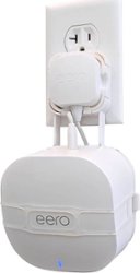 Mount Genie - The Easy Outlet Mount for NEW Amazon eero 6 and Amazon eero Mesh Wi-Fi (2nd Gen 2019) - White - Front_Zoom