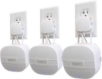 Mount Genie - The Easy Outlet Mount for NEW Amazon eero 6 and Amazon eero Mesh Wi-Fi (2nd Gen 2019) (3-Pack) - White - Front_Zoom