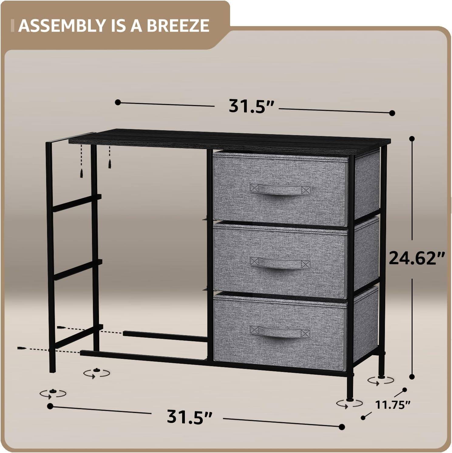 ASSEMBLY IS A BREEZE

31.5" x 24.62" x 11.75"