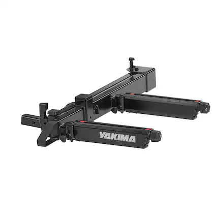 Front. Yakima - Yakima EXO SwingBase 2 Inch Hitch Base Rack Storage System with HitchLock, Black - Black.