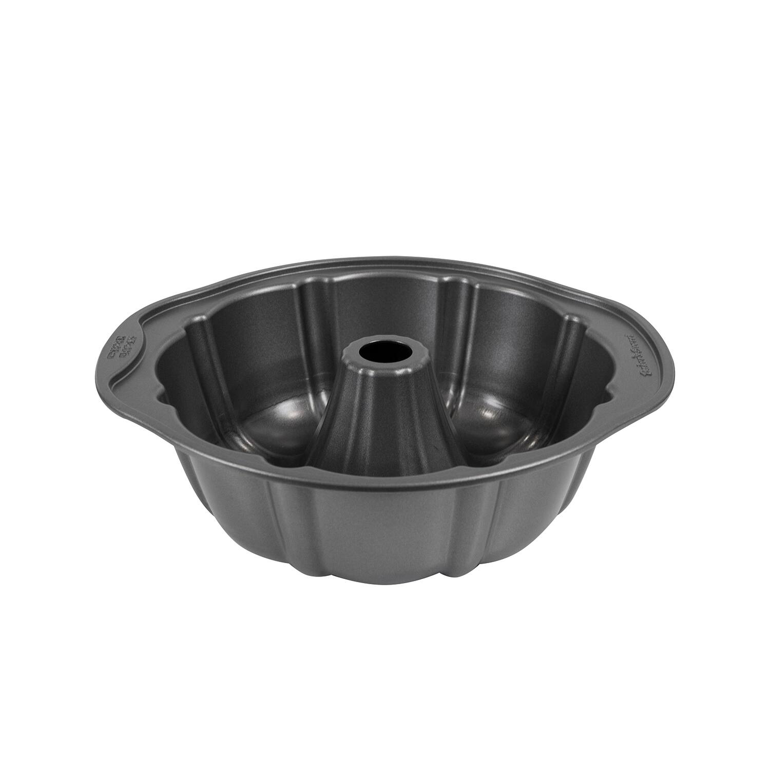 Alt View 1. Baker's Secret - Baker's Secret Fluted Cake Pan Non-stick  3.5"x10.8"x11.8" Classic Line Carbon Steel - Dark Grey.