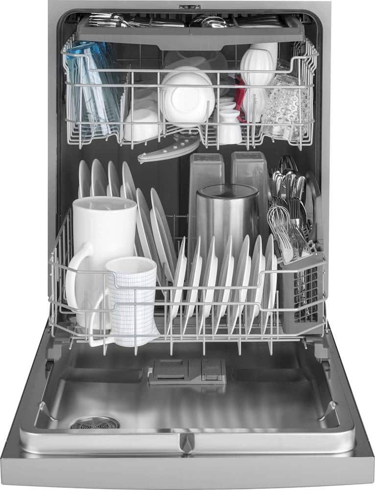 Best Buy: GE Front Control Built-In Dishwasher with Hybrid Stainless ...