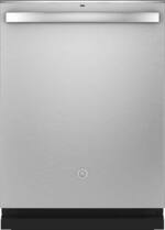 GE - Top Control Built-In Dishwasher with Stainless Steel Tub, Dry Boost, 48dBA - Stainless steel - Front_Standard