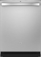 GE - Top Control Built-In Dishwasher with Stainless Steel Tub, Dry Boost, 48dBA - Stainless steel - Front_Zoom