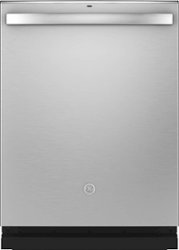 GE - Top Control Built-In Dishwasher with Stainless Steel Tub, Dry Boost, 48dBA - Stainless steel - Front_Zoom