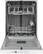 Alt View 11. GE - Top Control Built-In Dishwasher with Sanitize Cycle and Dry Boost, 54dBA - White.