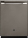 Front. GE - Top Control Built-In Dishwasher with Sanitize Cycle and Dry Boost, 54dBA - Slate.