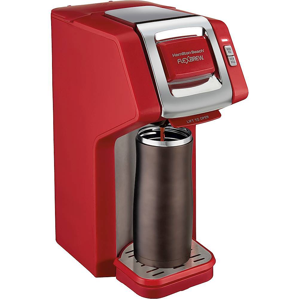 Alt View 11. Hamilton Beach - FlexBrew Single-Serve Coffee Maker - Red.