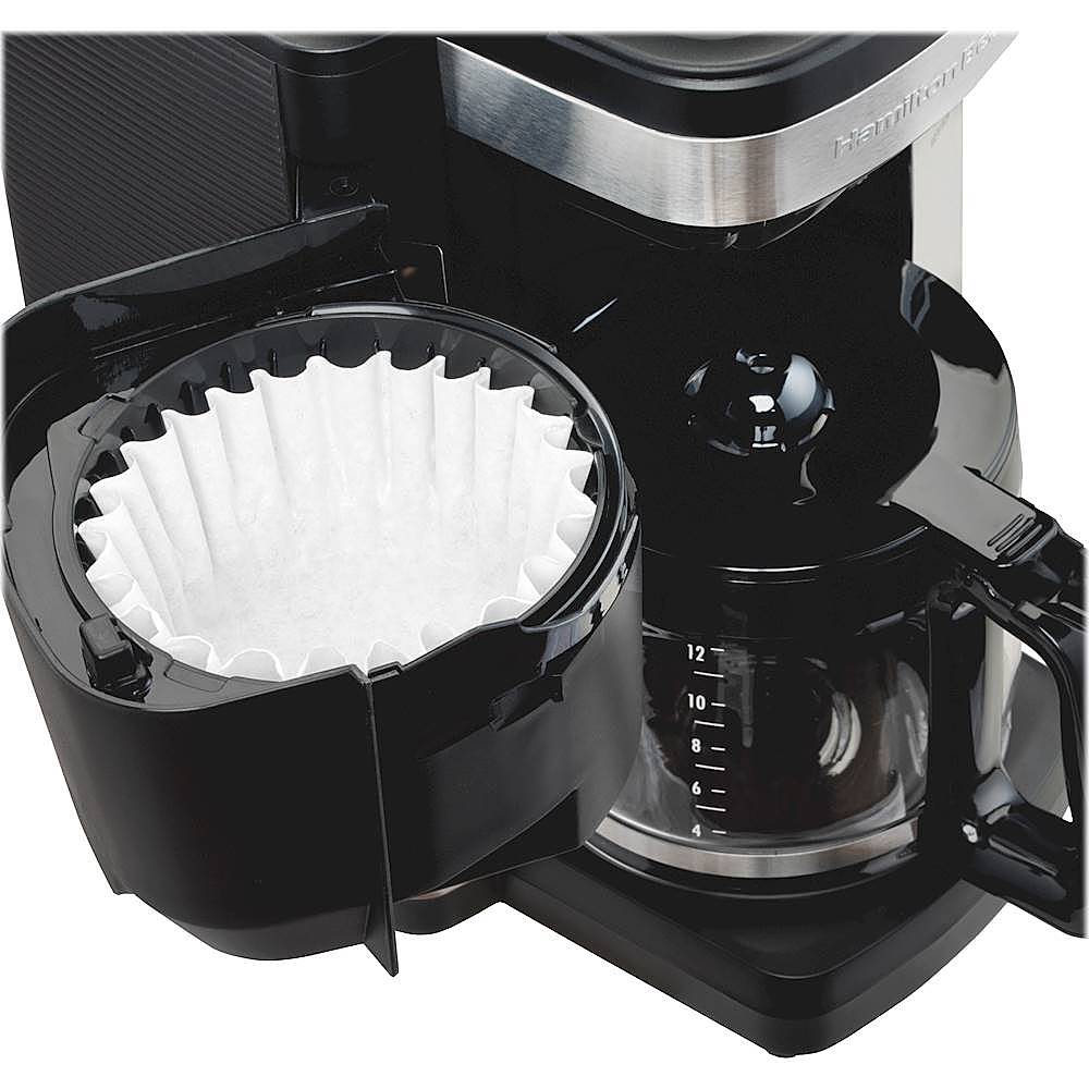 Best Buy: Hamilton Beach FrontFill 12-Cup Coffee Maker with Water Filtration  Black 46391