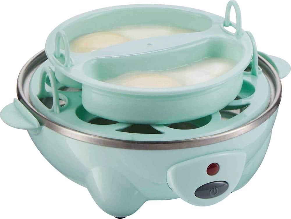 Alt View 12. Hamilton Beach - 7-Egg Cooker - Teal.