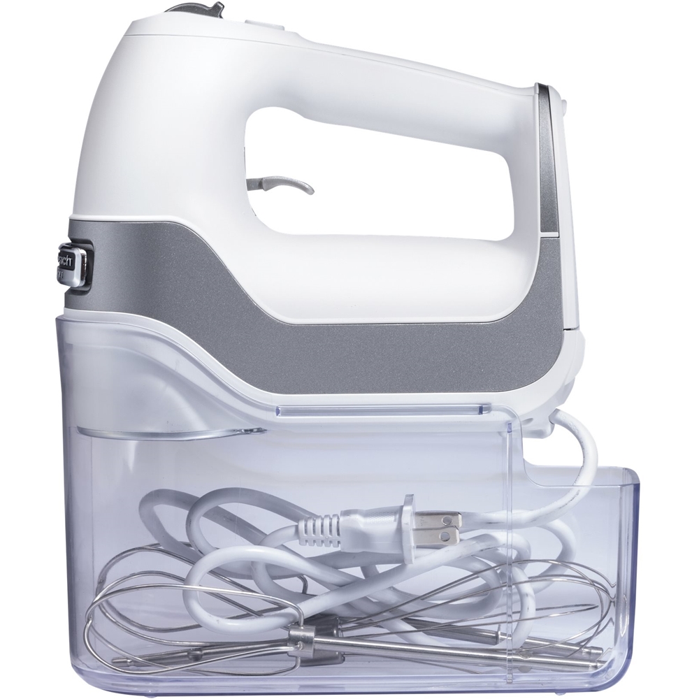 Hamilton Beach Professional 5-Speed White Hand Mixer with Stainless Steel  Attachments and Snap-On Storage Case 65652 - The Home Depot