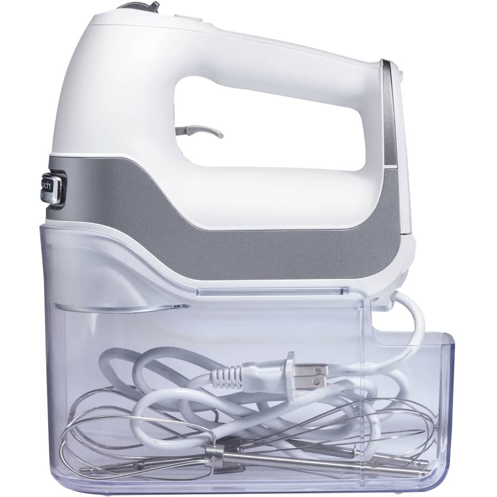Front. Hamilton Beach - 62652 Professional 5-Speed Hand Mixer - White.