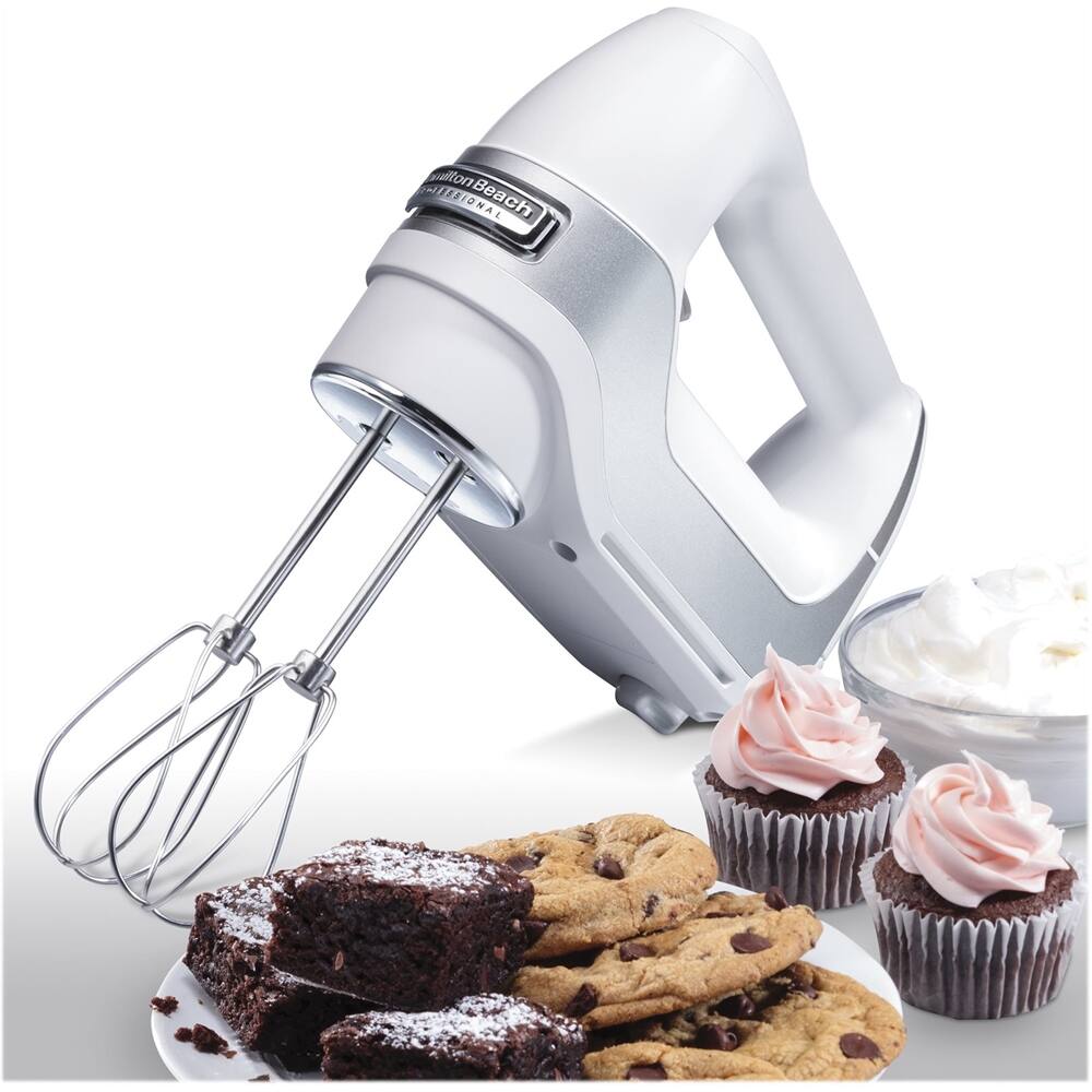 Alt View 16. Hamilton Beach - 62652 Professional 5-Speed Hand Mixer - White.