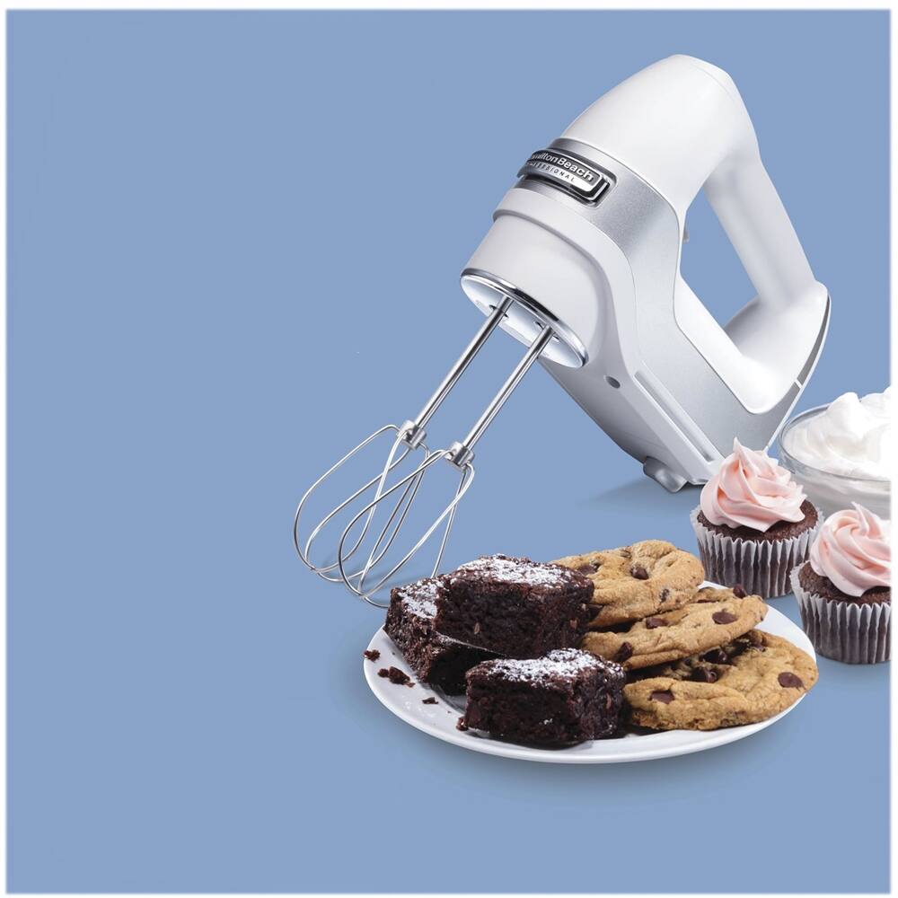Alt View 17. Hamilton Beach - 62652 Professional 5-Speed Hand Mixer - White.