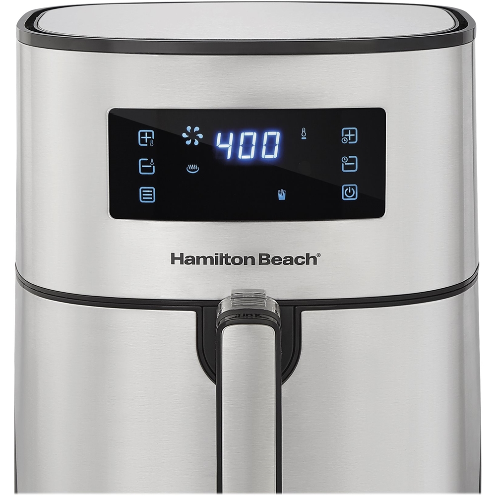 Hamilton Beach 3.7 Quart/3.5 Liter Digital Air Fryer, Gray - 35051