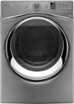 Front. Whirlpool - Duet 7.4 Cu. Ft. 10-Cycle Steam Gas Dryer - Chrome Shadow.