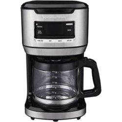 Hamilton Beach - FrontFill 14-Cup Coffee Maker with Water Filtration - Black - Front_Zoom