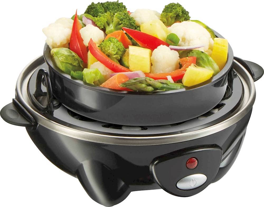 Alt View 13. Hamilton Beach - 7-Egg Cooker - Black.