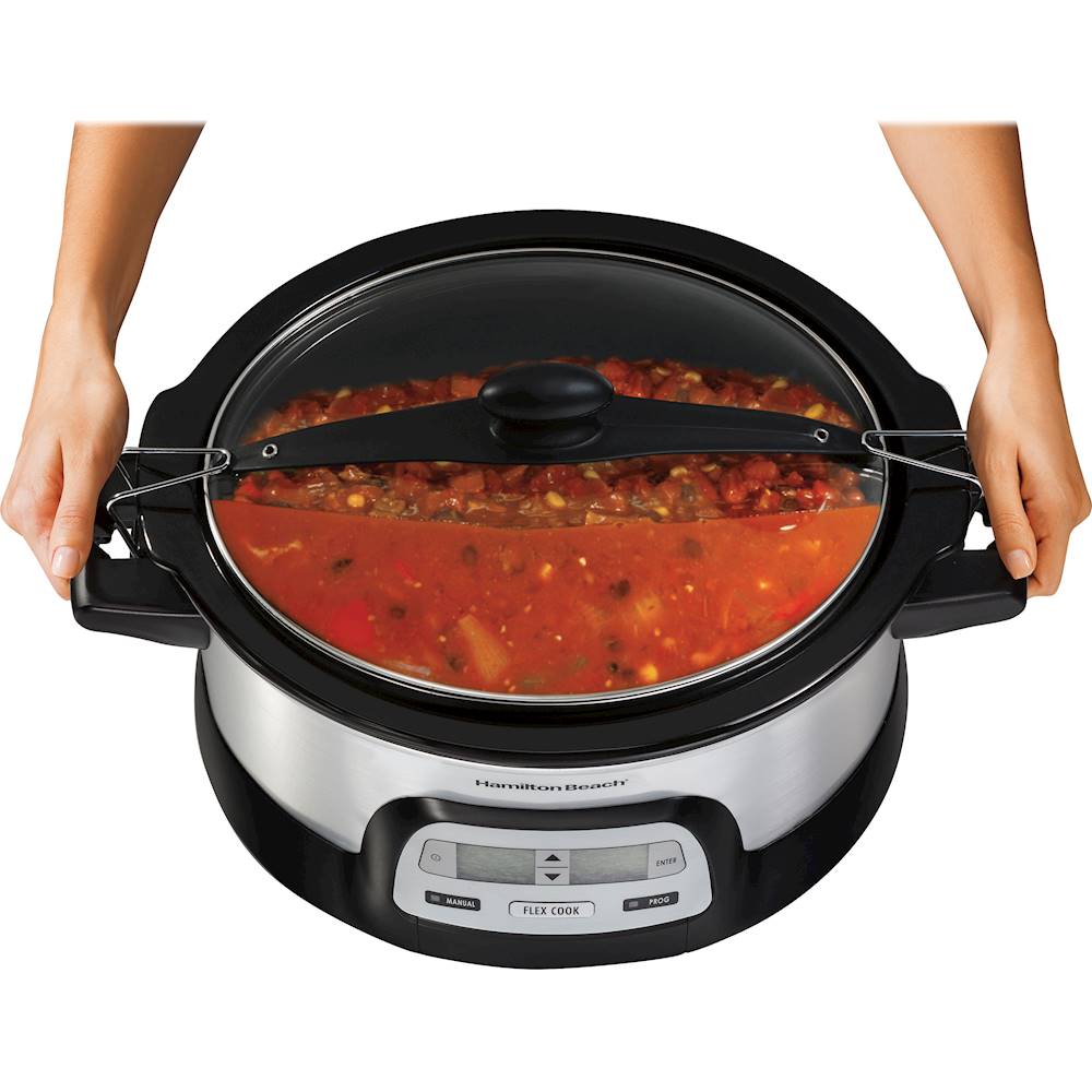 Hamilton Beach 6 Quart Programmable Defrost Slow Cooker with