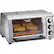 Left. Hamilton Beach - Easy Reach 4-Slice Toaster Oven - Silver.