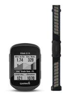 Garmin - Edge 130 Plus Compact 1.8" GPS bike computer with training features bundle - Black - Front_Zoom