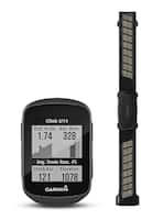 Garmin - Edge 130 Plus Compact 1.8" GPS bike computer with training features bundle - Black - Front_Zoom