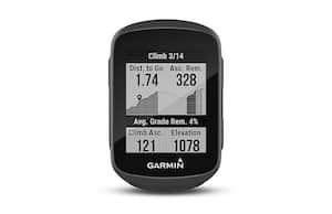 Garmin - Edge 130 Plus Compact 1.8" GPS bike computer with training features - Black - Front_Zoom