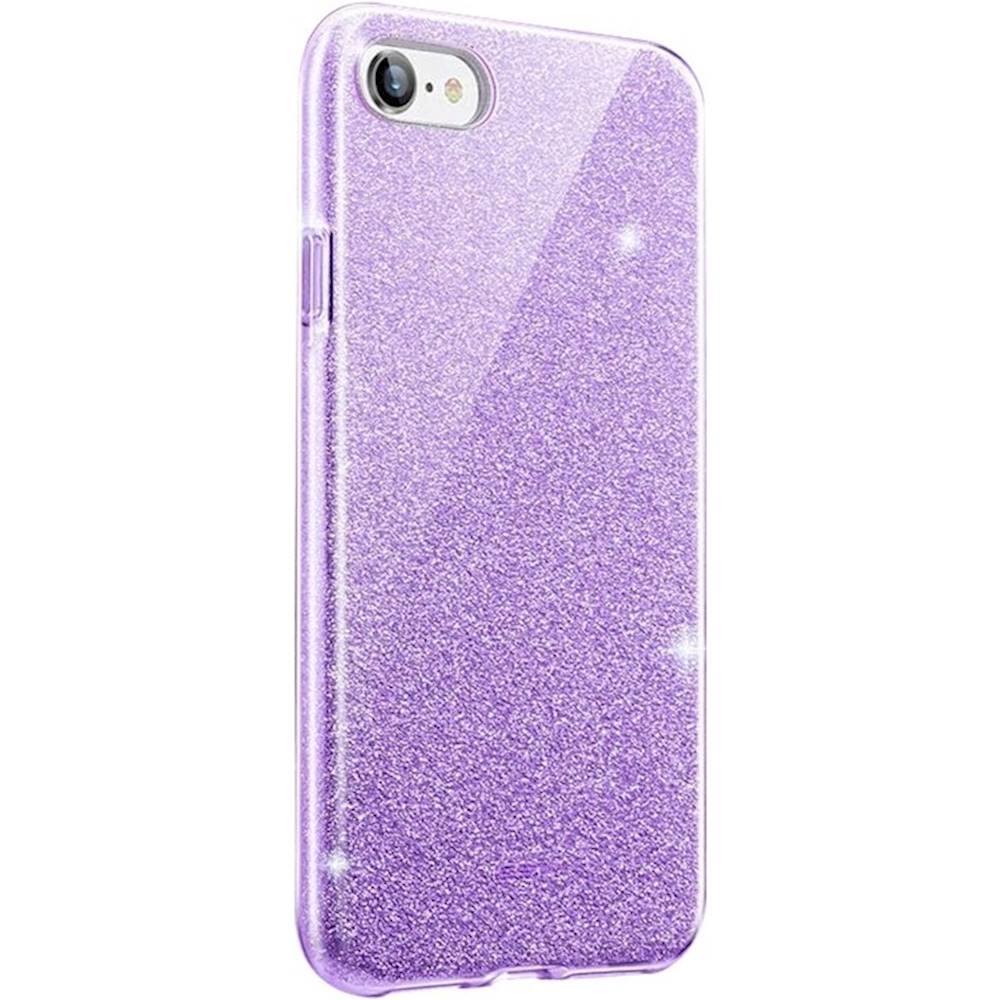 Angle. SaharaCase - Sparkle Case for Apple® iPhone® SE (2nd Generation and 3rd Generation 2022) - Lavender.