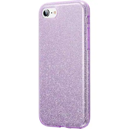 Front. SaharaCase - Sparkle Case for Apple® iPhone® SE (2nd Generation and 3rd Generation 2022) - Lavender.