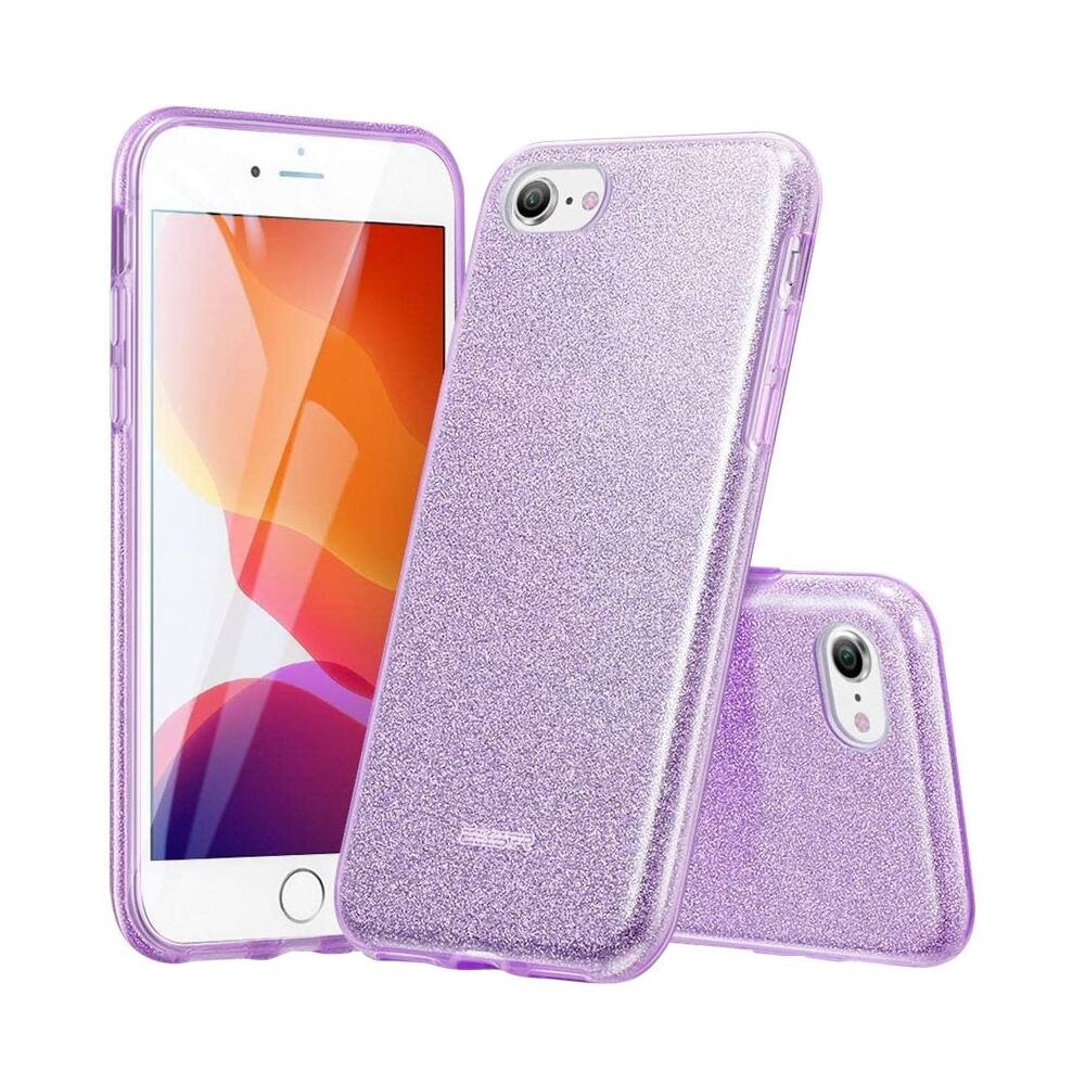 Alt View 11. SaharaCase - Sparkle Case for Apple® iPhone® SE (2nd Generation and 3rd Generation 2022) - Lavender.