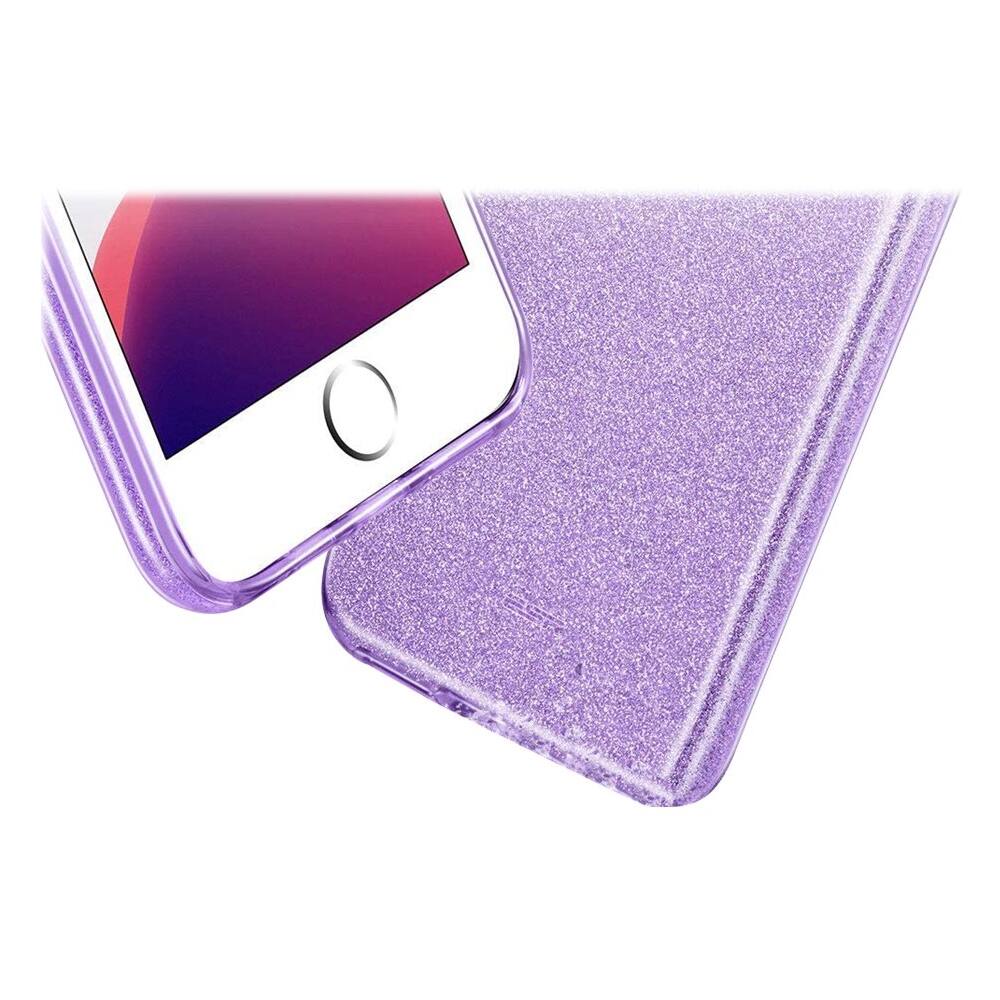 Alt View 16. SaharaCase - Sparkle Case for Apple® iPhone® SE (2nd Generation and 3rd Generation 2022) - Lavender.