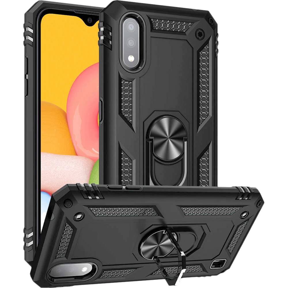 Alt View 12. SaharaCase - Military Kickstand Series Case for Samsung Galaxy A01 - Black.