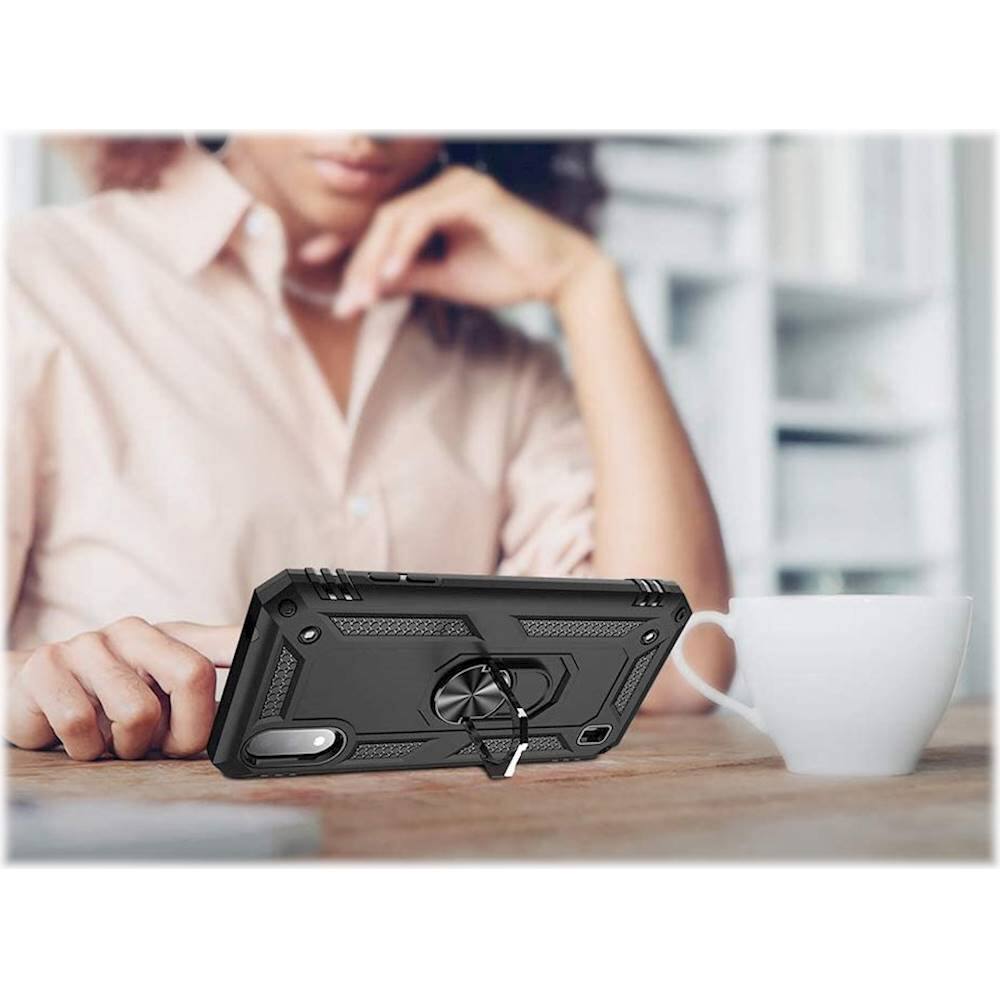 Alt View 13. SaharaCase - Military Kickstand Series Case for Samsung Galaxy A01 - Black.