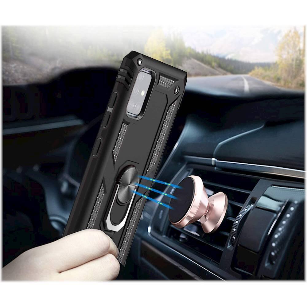 Alt View 15. SaharaCase - Military Kickstand Series Case for Samsung Galaxy A71 - Black.