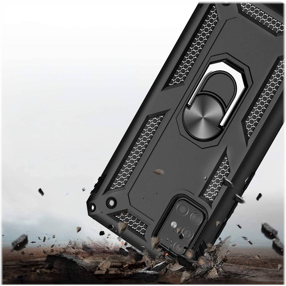 Alt View 16. SaharaCase - Military Kickstand Series Case for Samsung Galaxy A71 - Black.