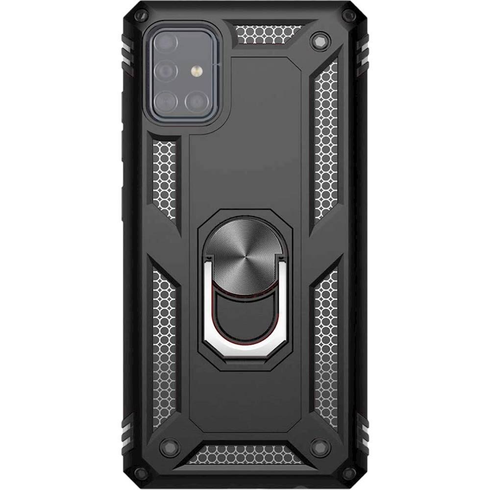 Alt View 1. SaharaCase - Military Kickstand Series Case for Samsung Galaxy A71 - Black.