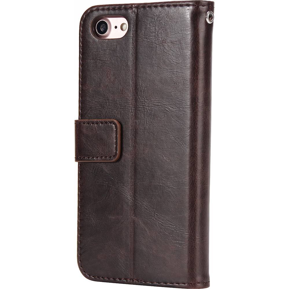 Alt View 11. SaharaCase - Leather Series Case for Apple® iPhone® SE (2nd Generation and 3rd Generation 2022) - Brown.