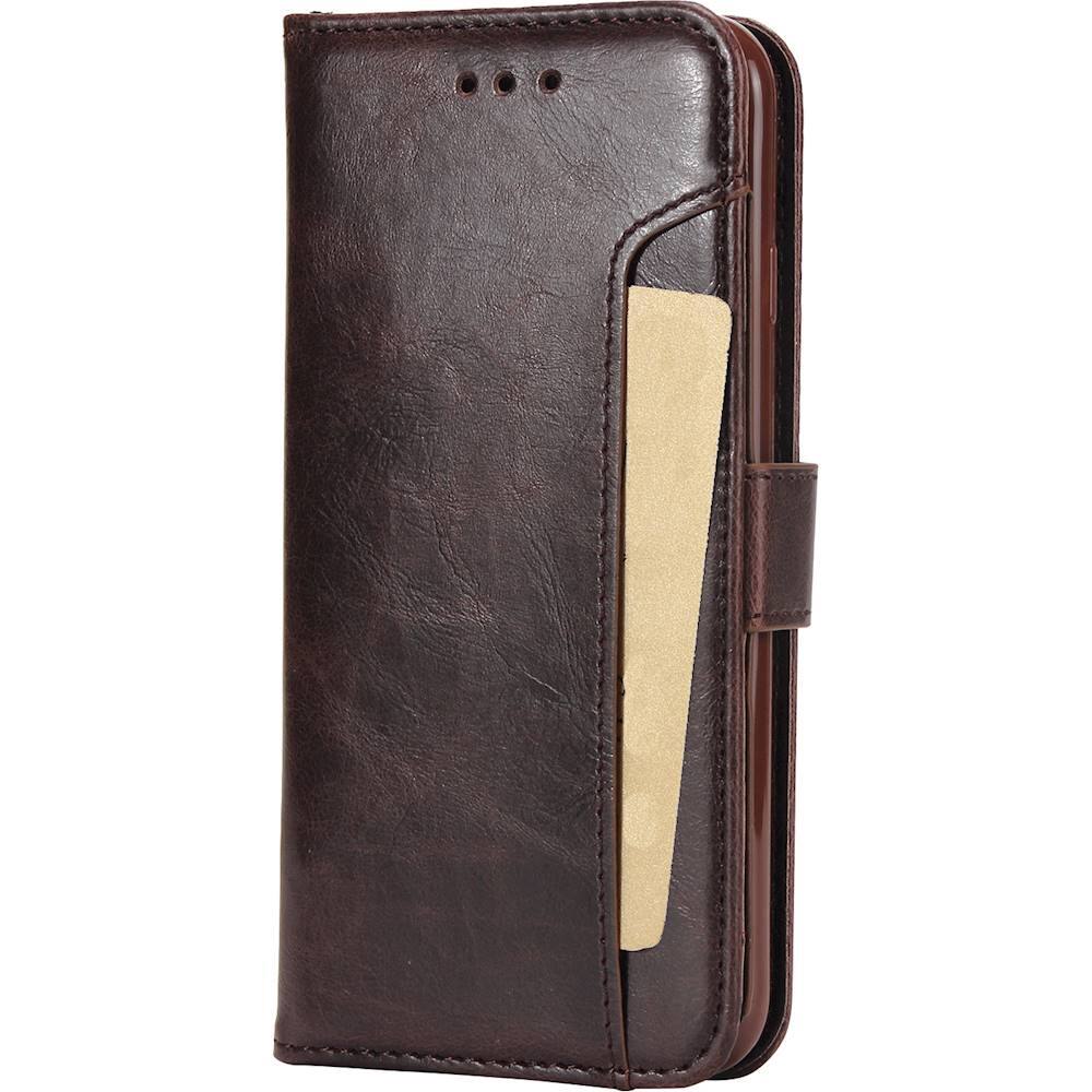 Alt View 12. SaharaCase - Leather Series Case for Apple® iPhone® SE (2nd Generation and 3rd Generation 2022) - Brown.