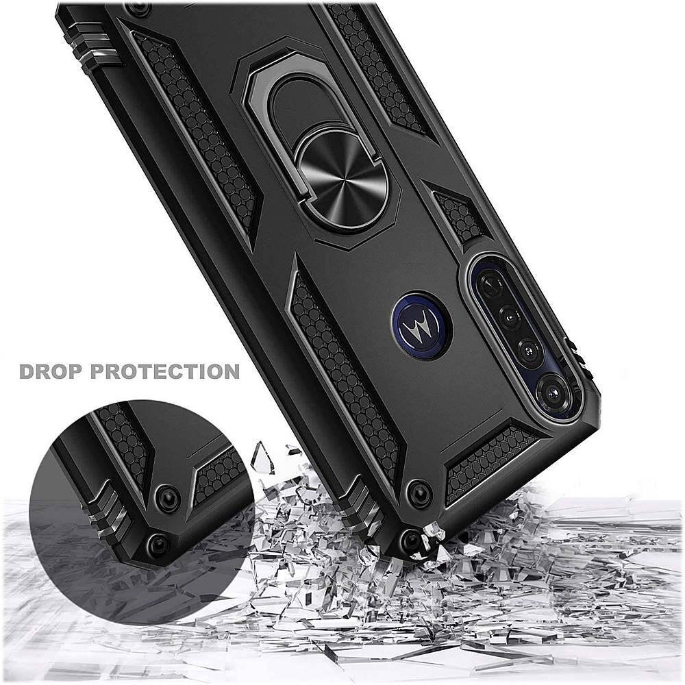 Alt View 15. SaharaCase - Military Kickstand Series Case for Motorola Moto G Power (8th Gen.) - Black.