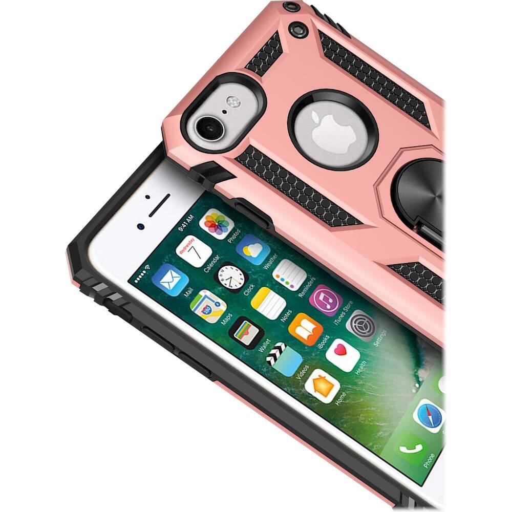 Alt View 12. SaharaCase - Military Kickstand Series Case for Apple iPhone SE (2nd Generation and 3rd Generation) - Rose Gold.