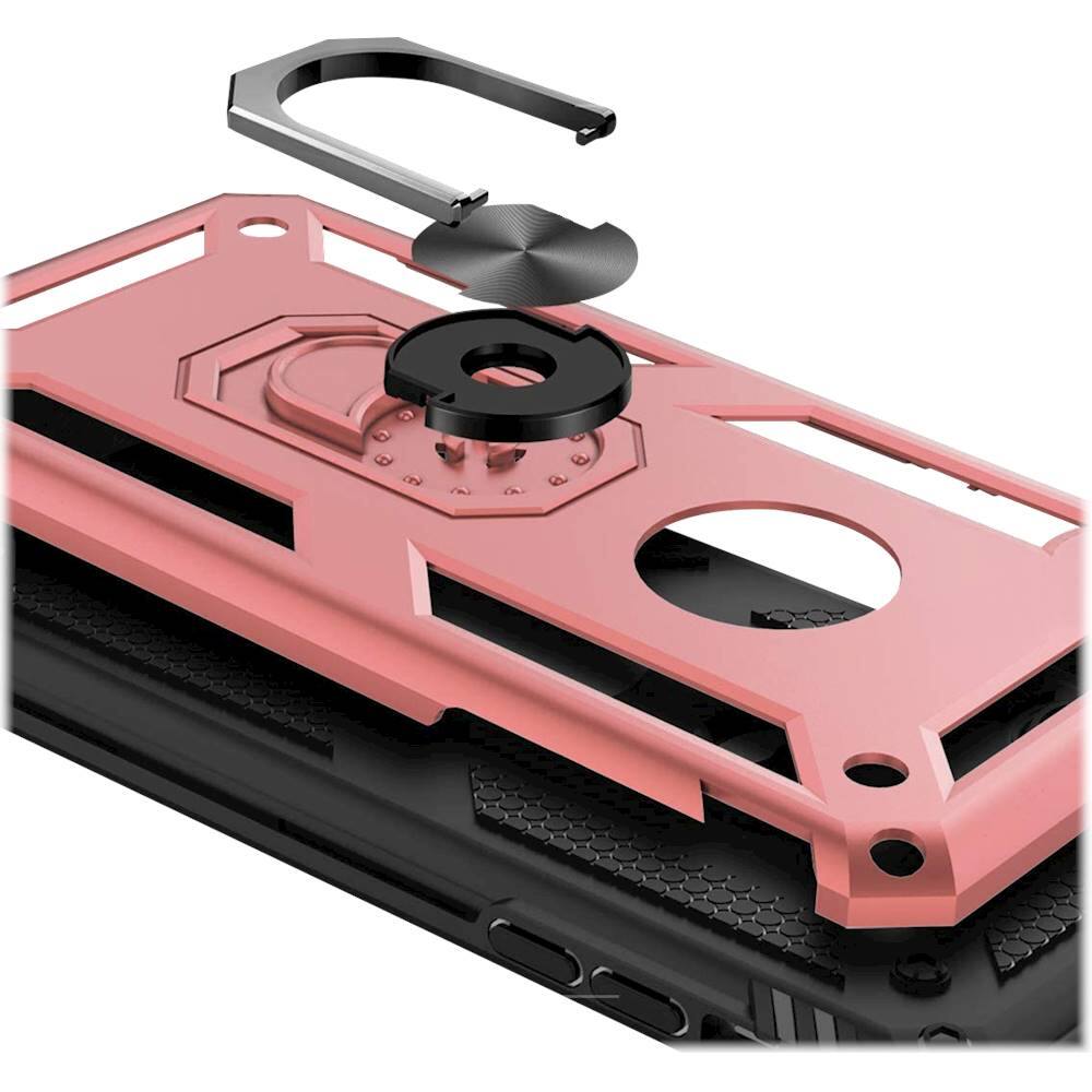 Alt View 13. SaharaCase - Military Kickstand Series Case for Apple iPhone SE (2nd Generation and 3rd Generation) - Rose Gold.