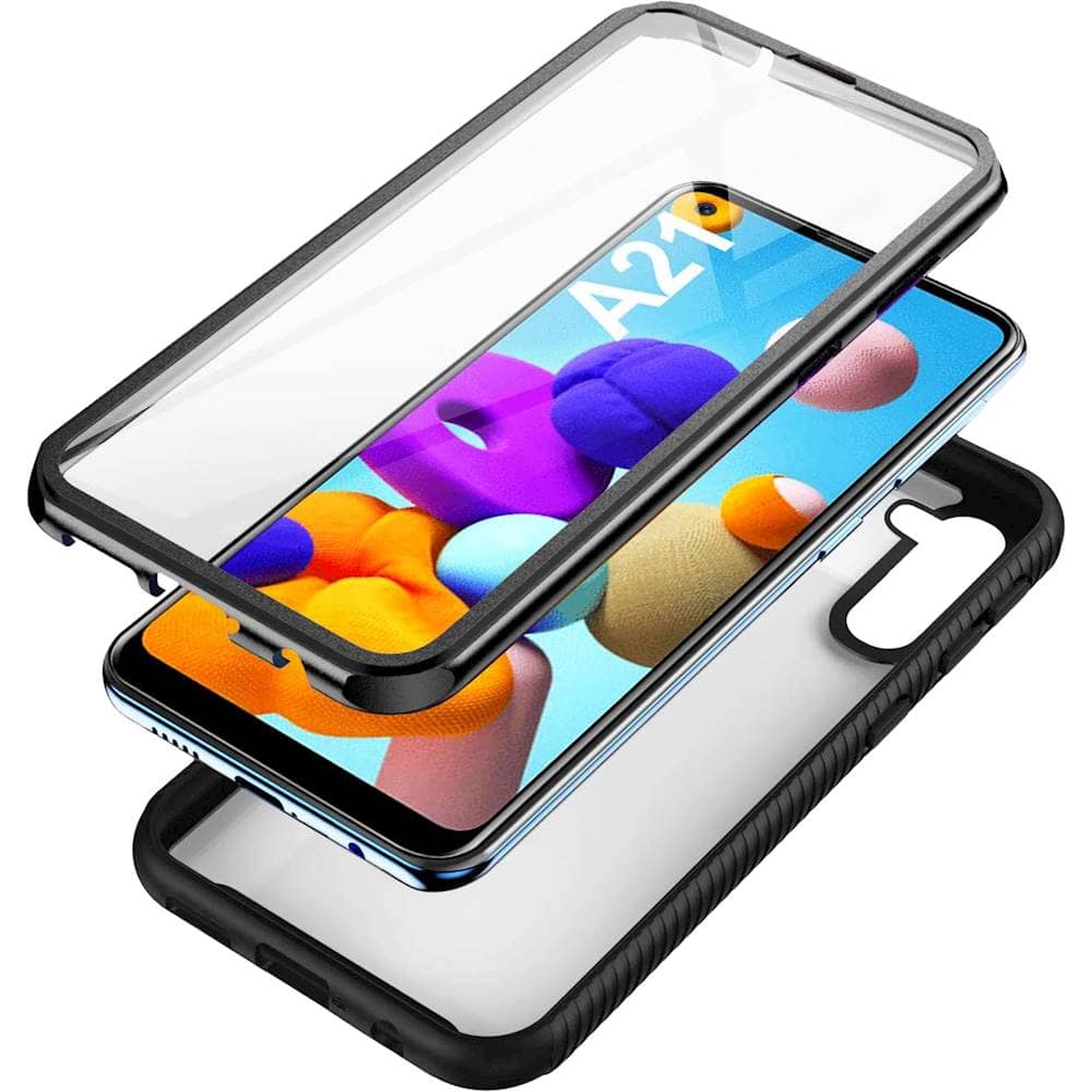 Alt View 13. SaharaCase - Grip Series Case for Samsung Galaxy A21 - Black.