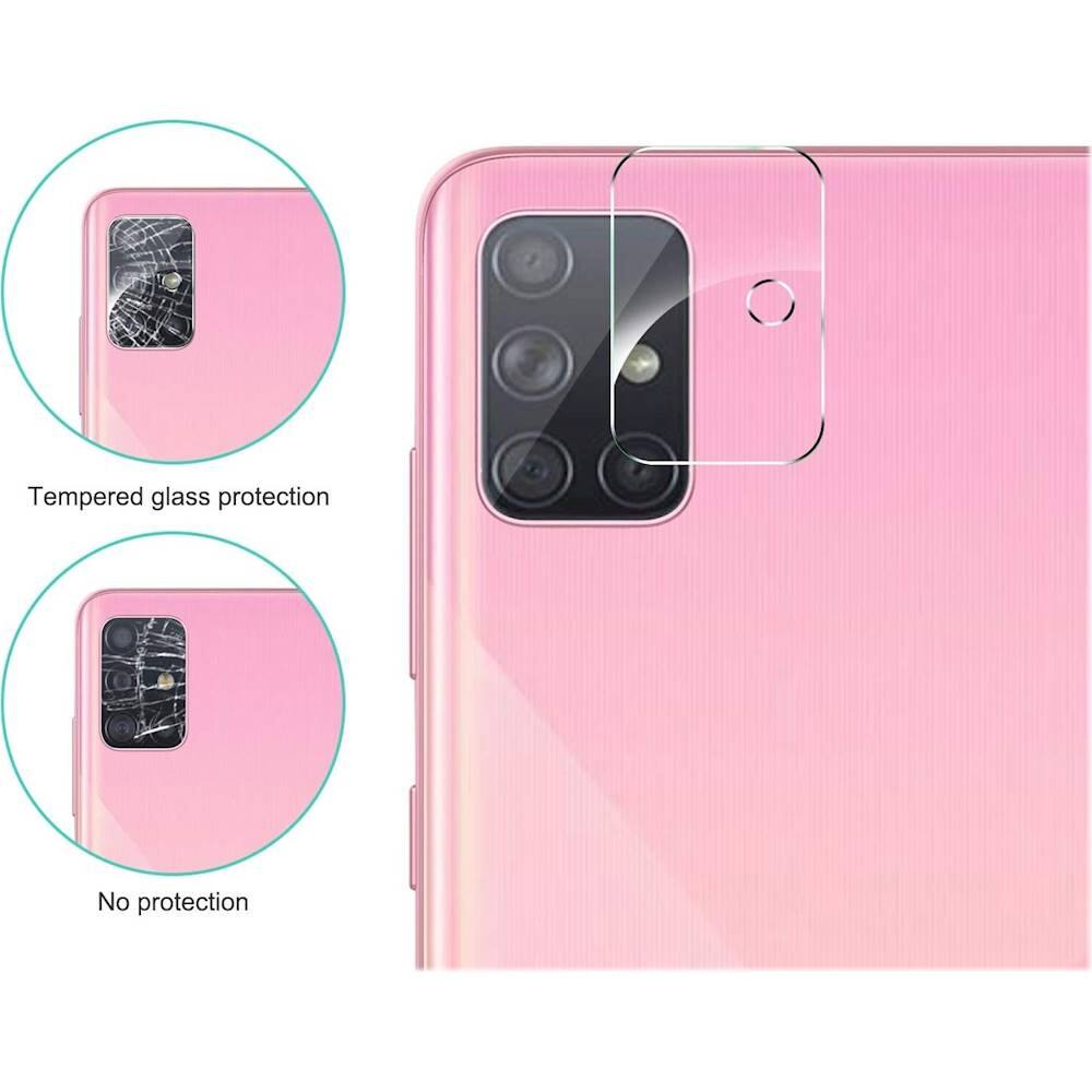 Alt View 11. SaharaCase - ZeroDamage Flexible Glass Camera Lens Protector for Samsung Galaxy A71 5G - Clear.