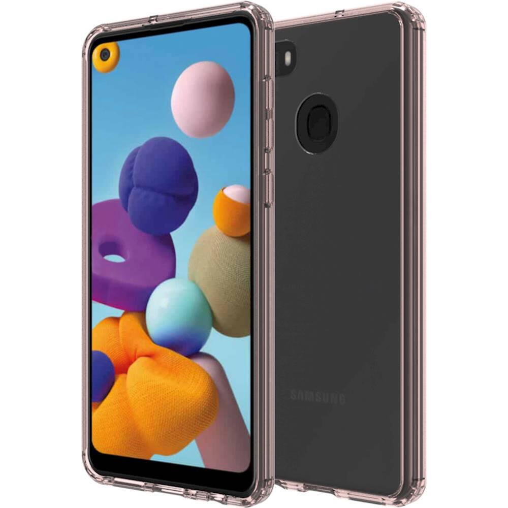 Alt View 11. SaharaCase - Crystal Series Case for Samsung Galaxy A21 - Rose Gold Clear.