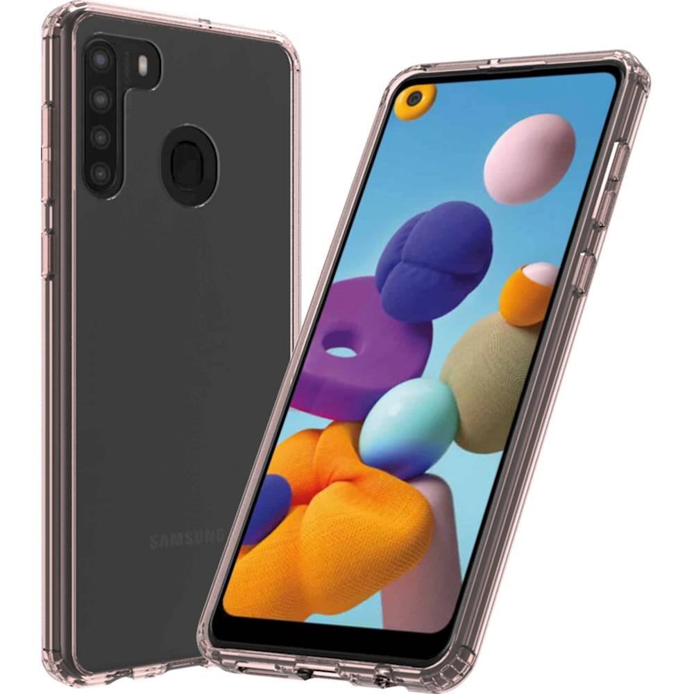 Alt View 13. SaharaCase - Crystal Series Case for Samsung Galaxy A21 - Rose Gold Clear.