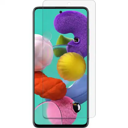 Angle. SaharaCase - ZeroDamage Tempered Glass (9H) Screen Protector for Samsung Galaxy A71 5G - Clear.