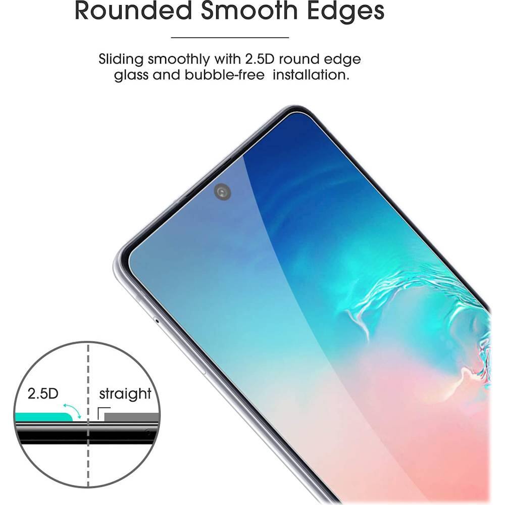 Alt View 13. SaharaCase - ZeroDamage Tempered Glass (9H) Screen Protector for Samsung Galaxy S10 Lite - Clear.